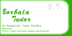 borbala tudor business card